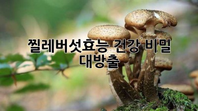 🌿 찔레버섯효능, 건강 비밀 대방출! ✨